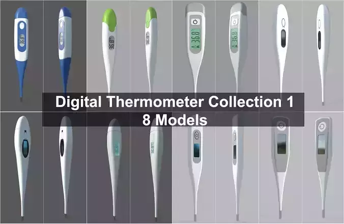 Digital Thermometer Collection 1 - 8 Models