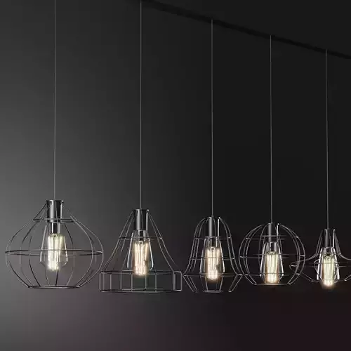 Lamp collection gold chandelier with four lights