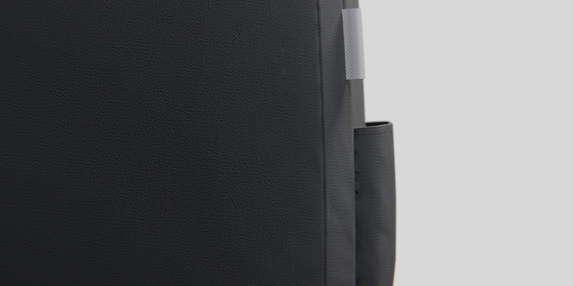 Black Urban fabric Backpack Low-poly 3D model_13