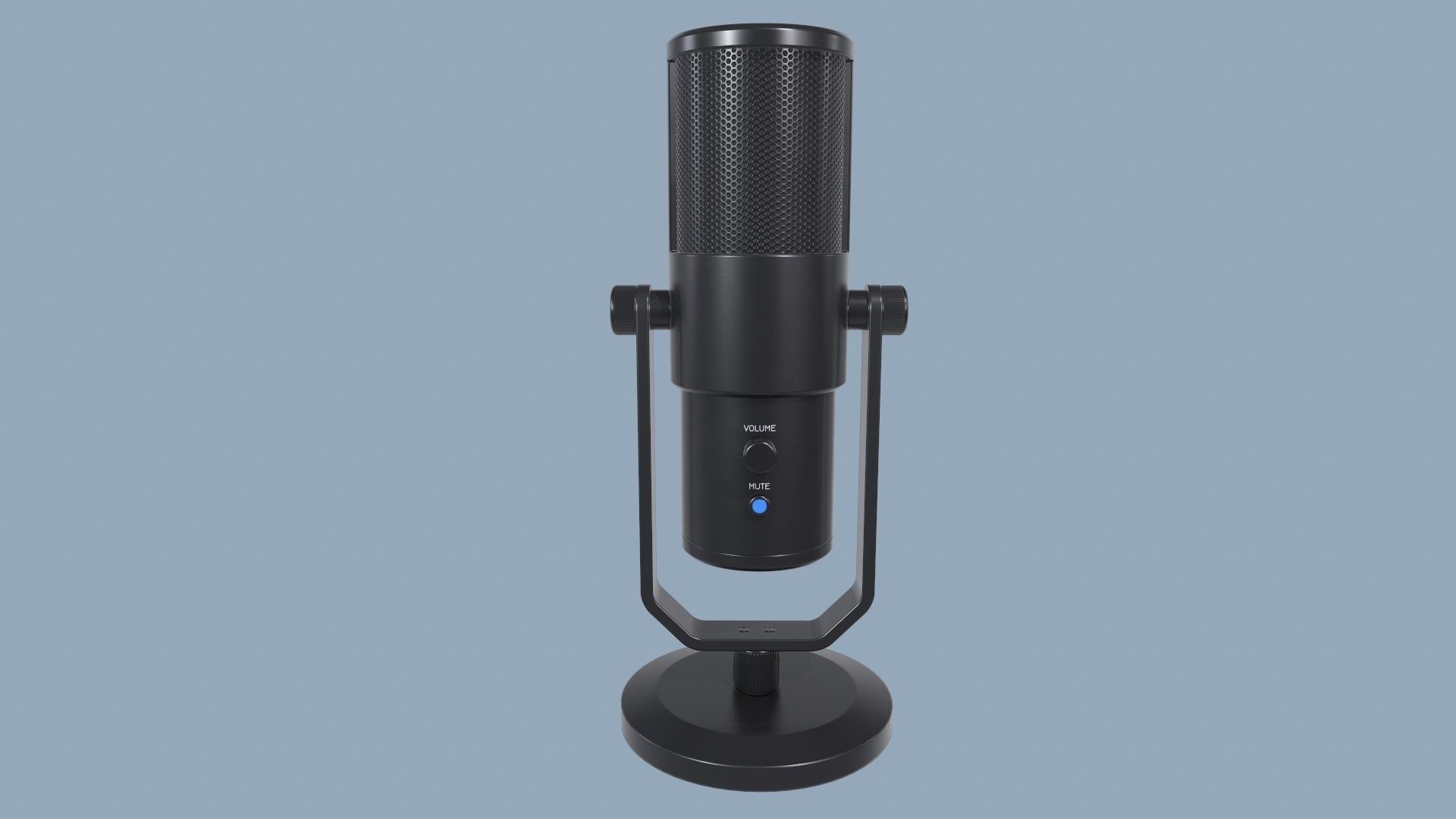 Microphone Low-poly 3D model_4