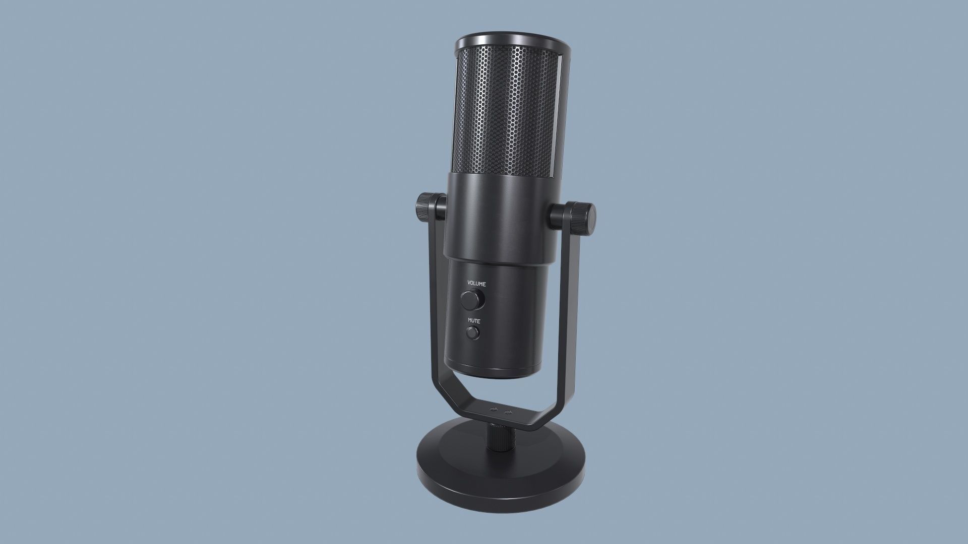 Microphone Low-poly 3D model_2