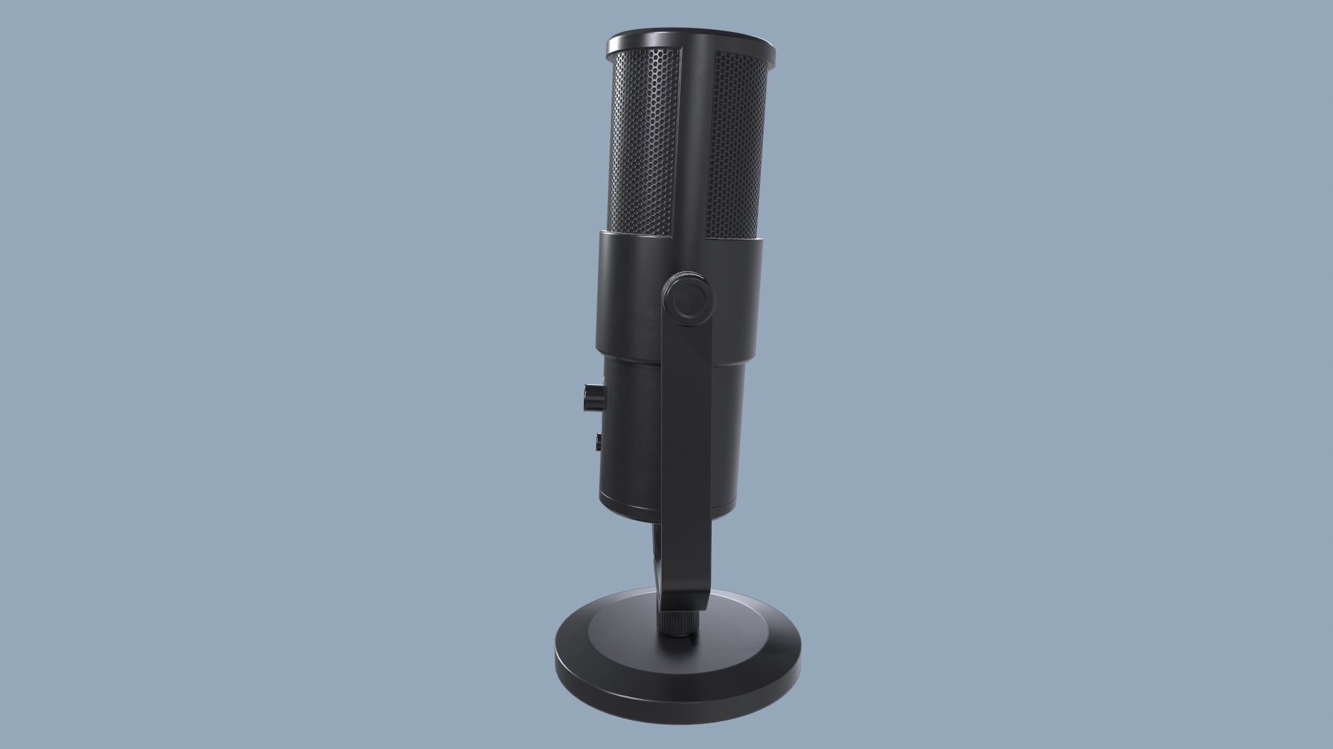 Microphone Low-poly 3D model_5