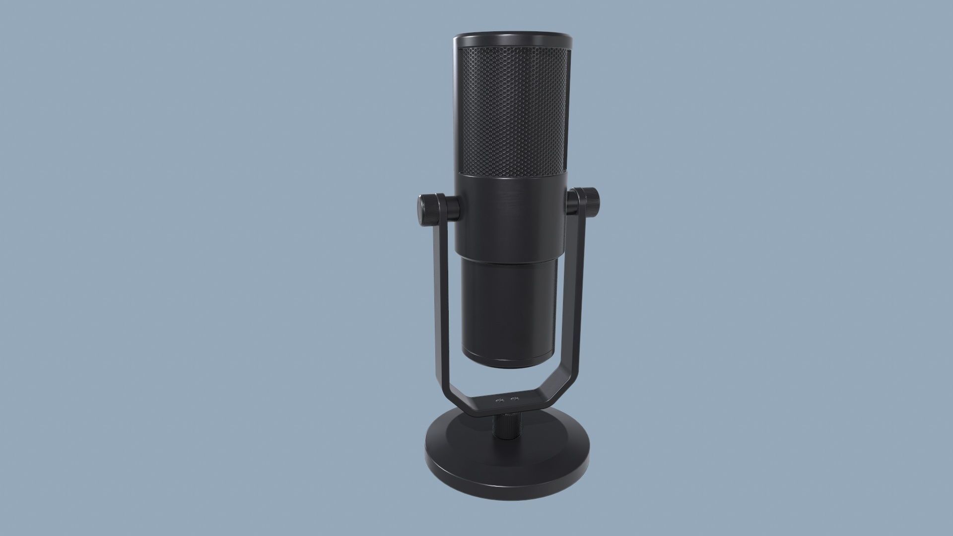 Microphone Low-poly 3D model_6