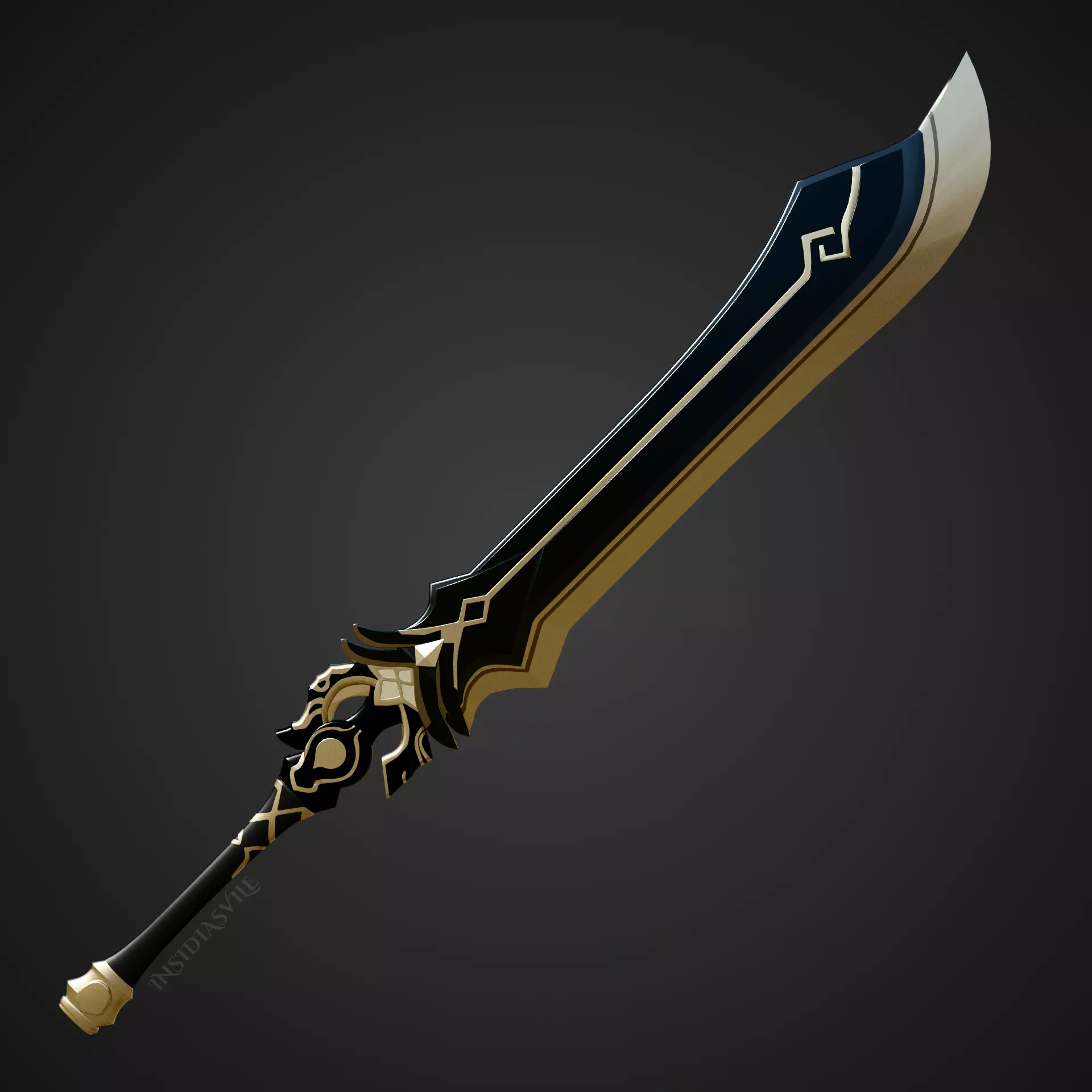 Prototype Archaic - Genshin Impact 3D model_0