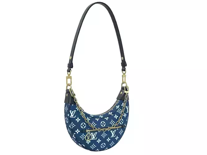 Louis Vuitton Loop Baguette Bag Navy Blue