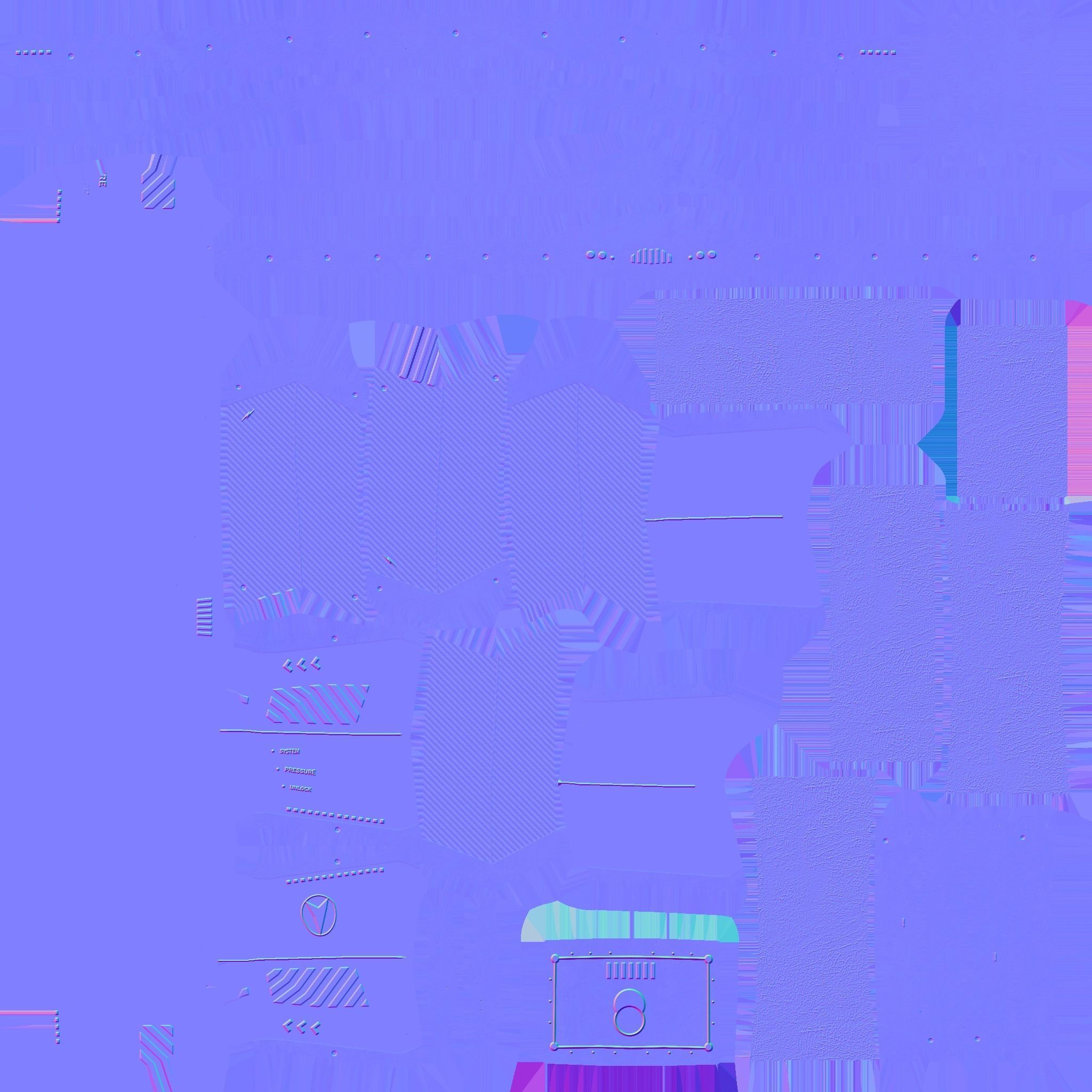 SciFi Glasses C01 Black Green - Character Design Fashion Low-poly 3D model_22