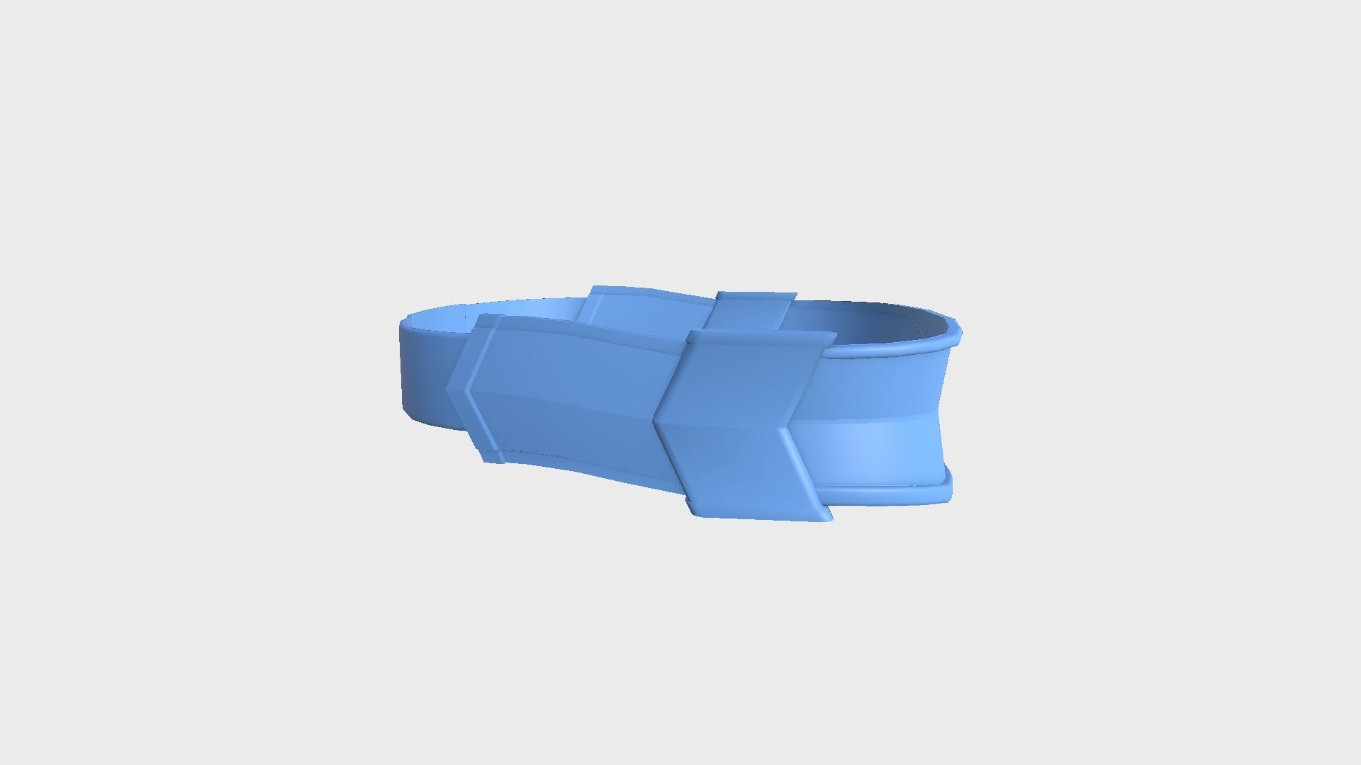 SciFi Glasses C04 Blue - Character Design Fashion Low-poly 3D model_8