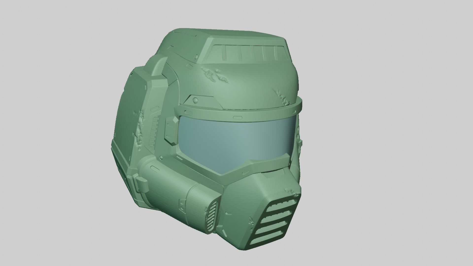 printable doom classic helmet wargaming 3D model 3D printable | CGTrader