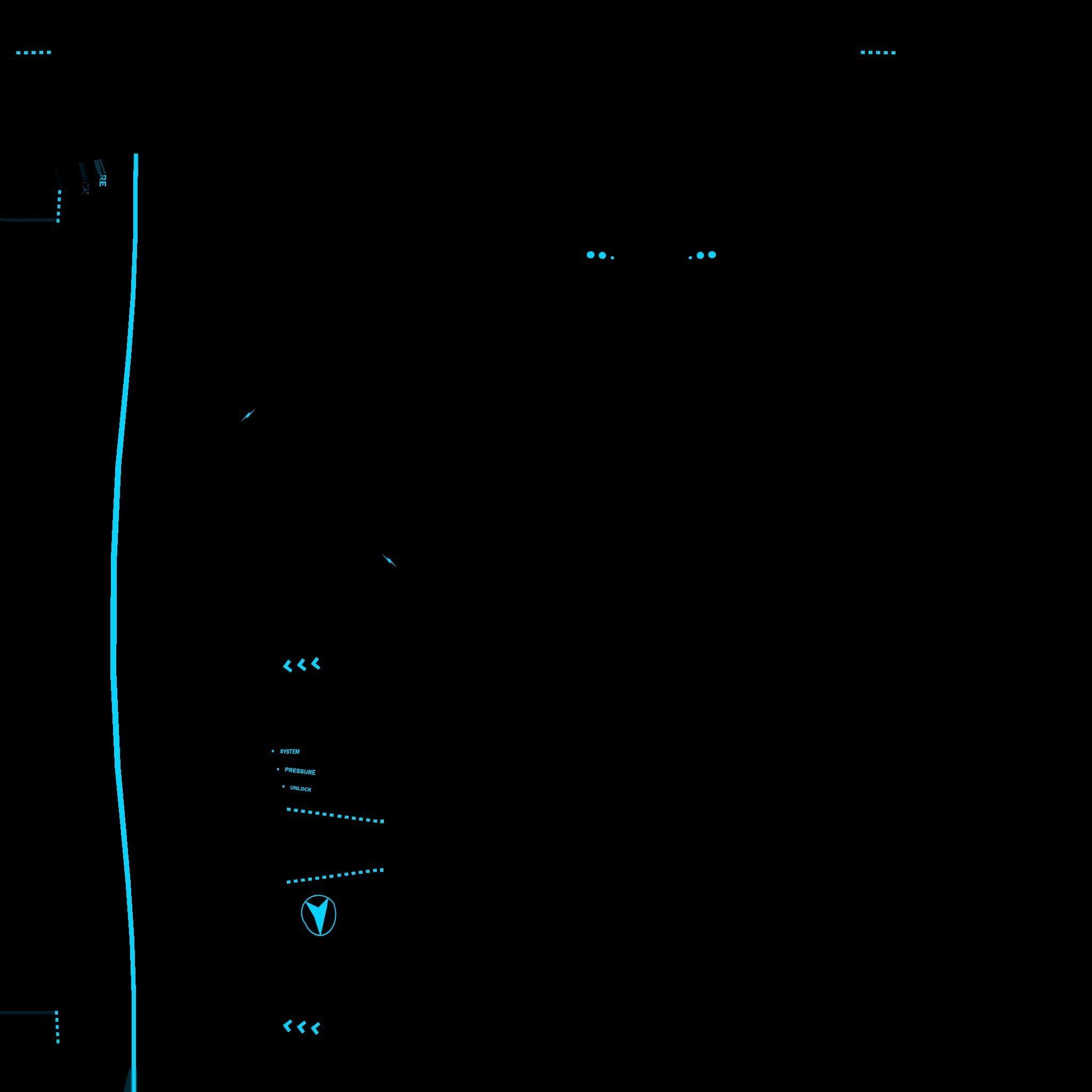 SciFi Glasses C05 Black Grid - Character Design Fashion Low-poly 3D model_19