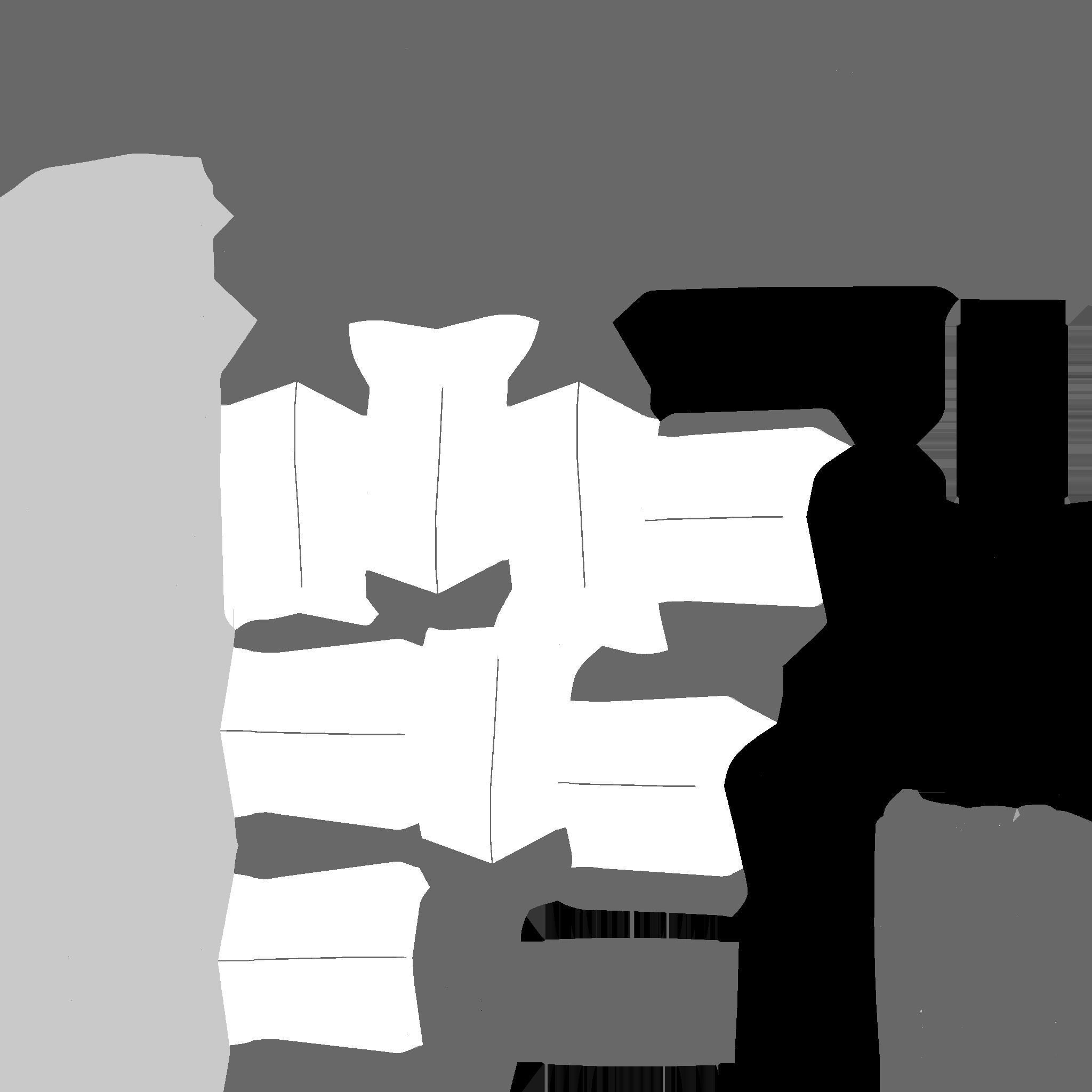 SciFi Glasses C06 White - Character Design Fashion Low-poly 3D model_21