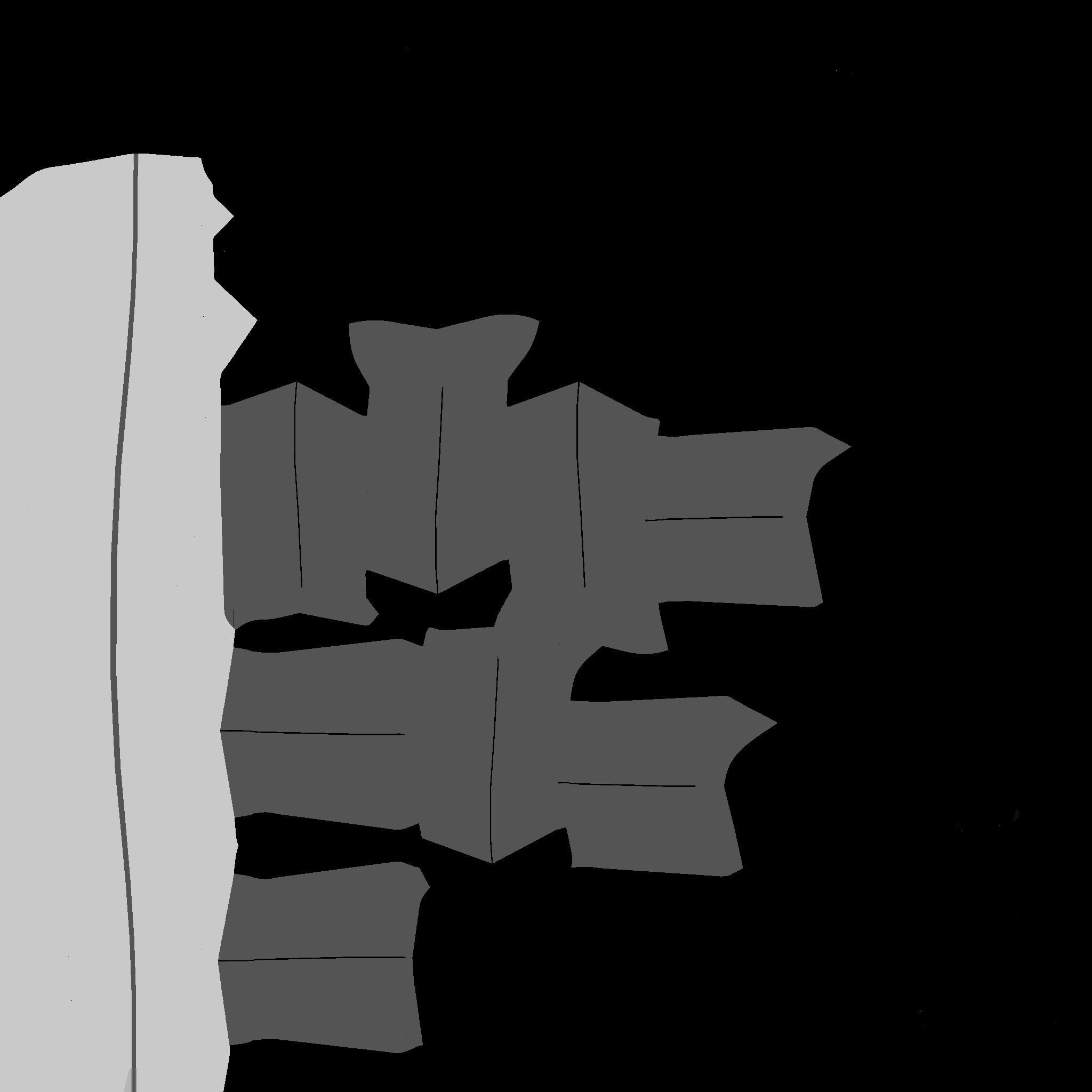 SciFi Glasses C07 Orange Blue - Character Design Fashion Low-poly 3D model_21