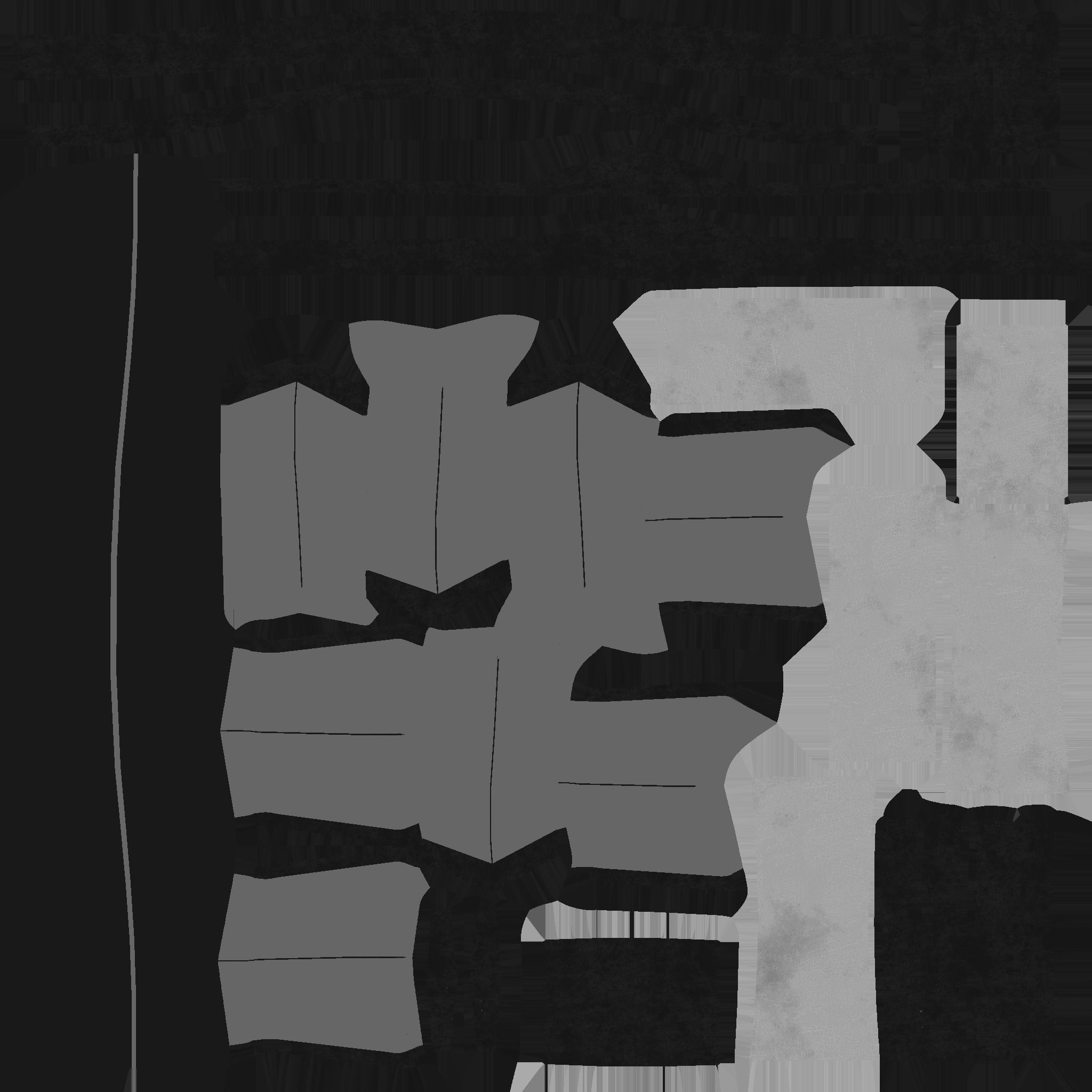 SciFi Glasses C07 Orange Blue - Character Design Fashion Low-poly 3D model_22