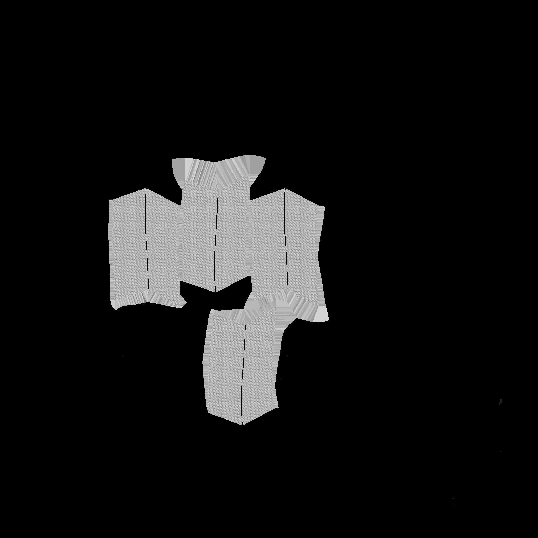 SciFi Glasses C07 Orange Blue - Character Design Fashion Low-poly 3D model_20