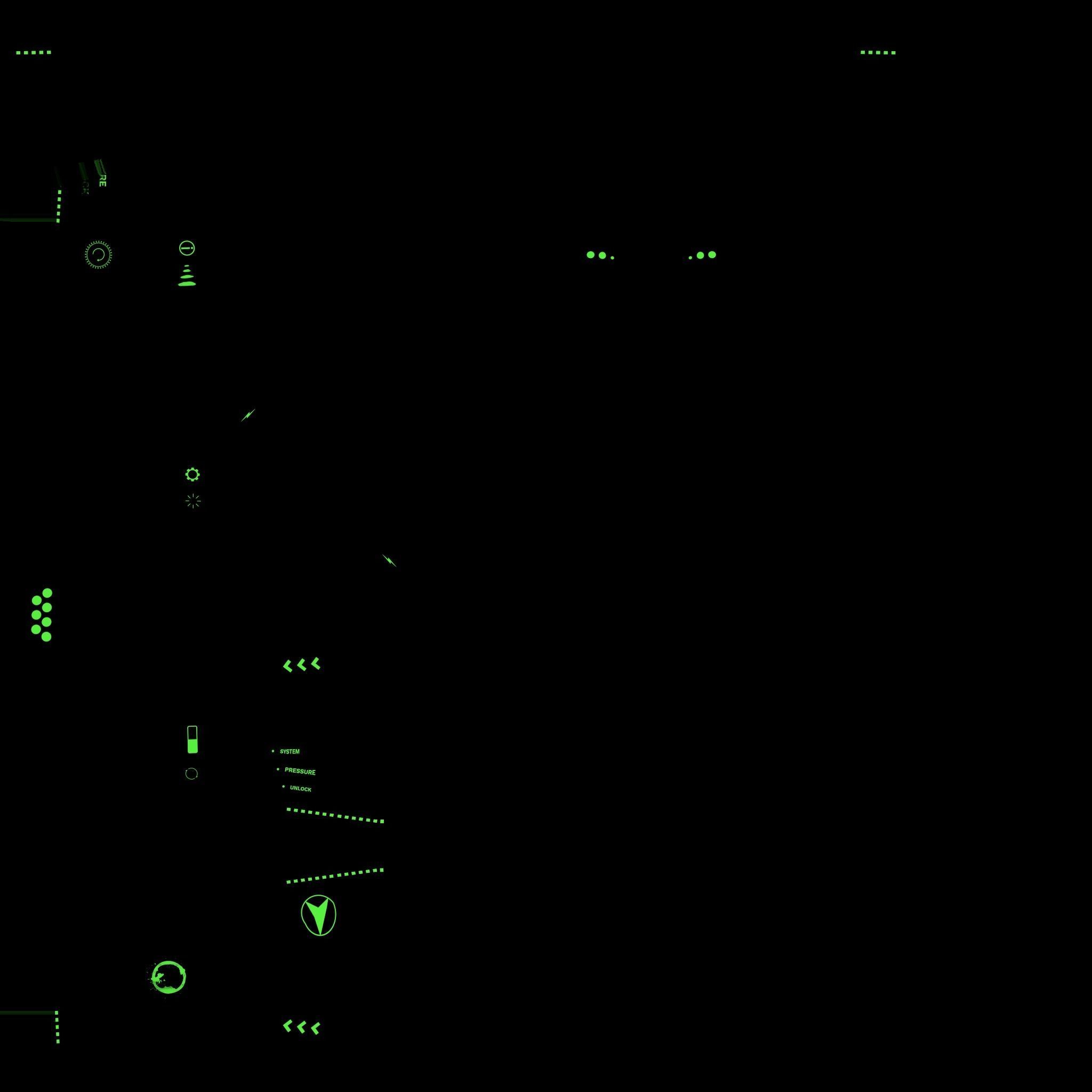 SciFi Glasses C08 Green - Character Design Fashion Low-poly 3D model_21