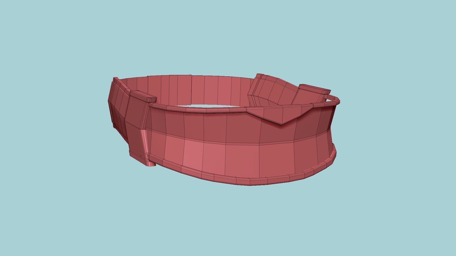 SciFi Glasses C08 Green - Character Design Fashion Low-poly 3D model_12