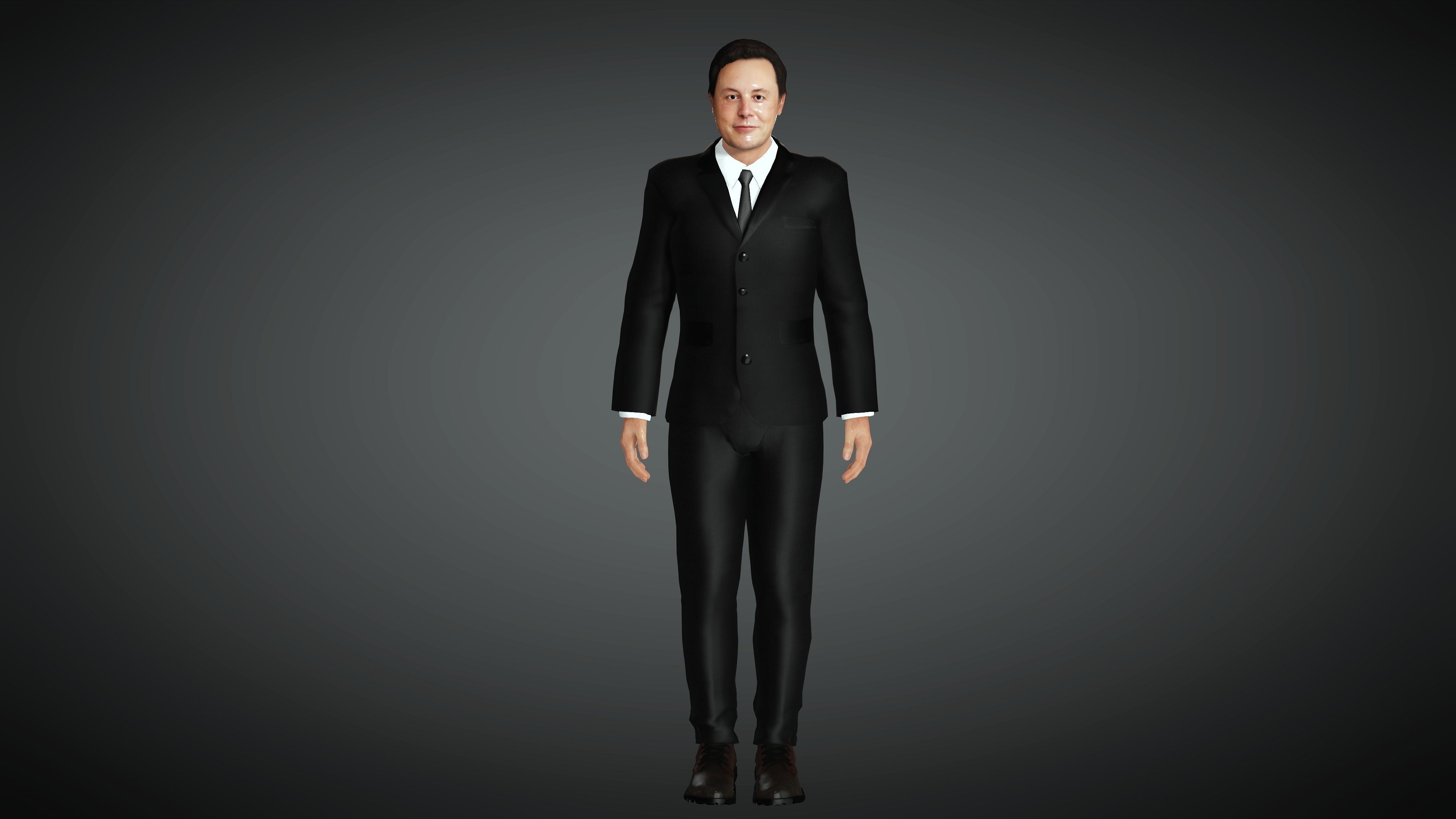 Elon Musk- Realistic Character 3D model 3D model_2