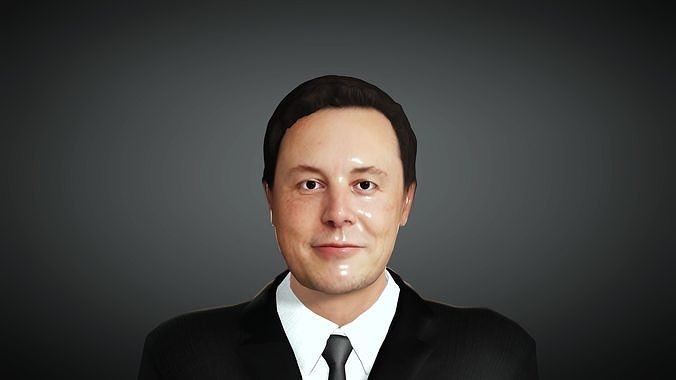 Elon Musk- Realistic Character 3D model 3D model