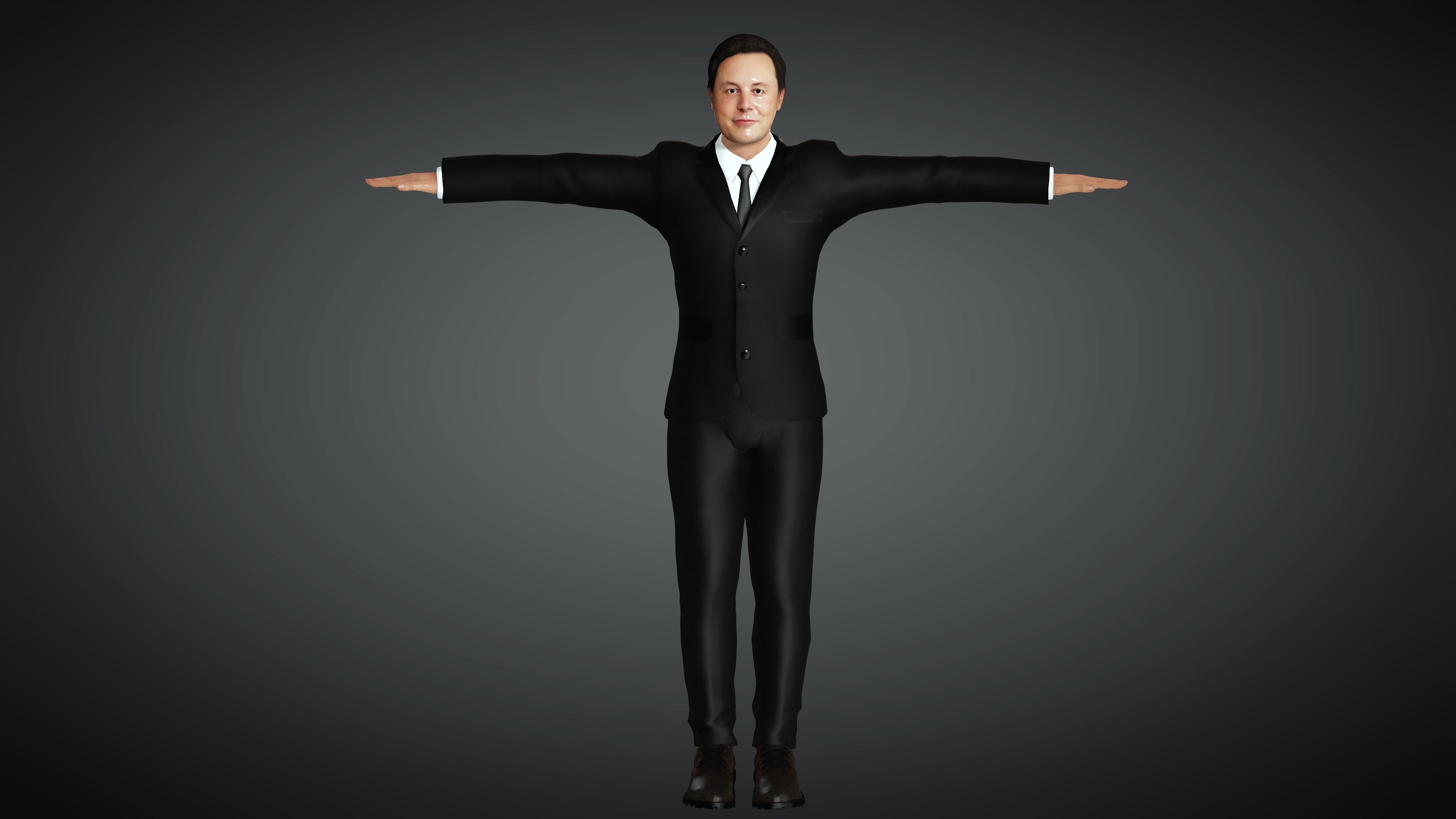 Elon Musk- Realistic Character 3D model 3D model_3