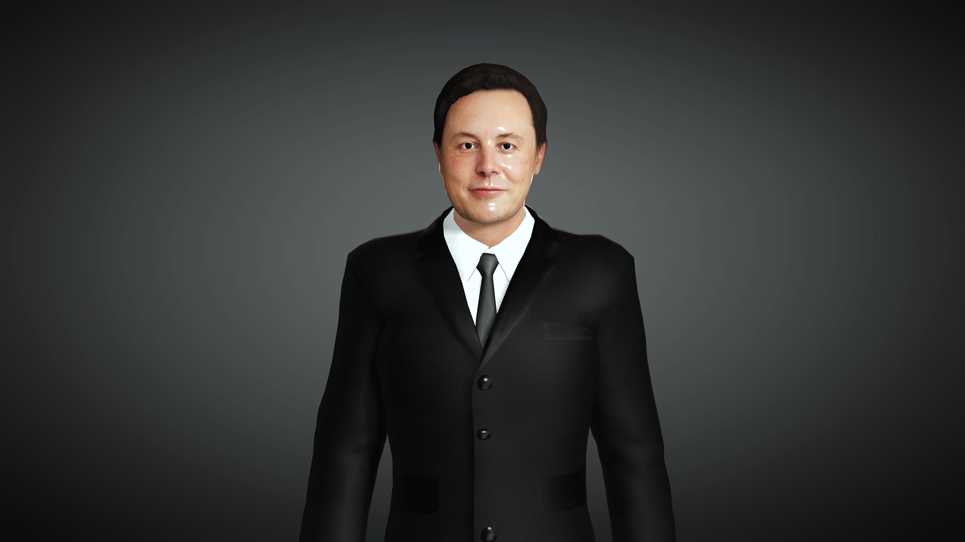 Elon Musk- Realistic Character 3D model 3D model_1