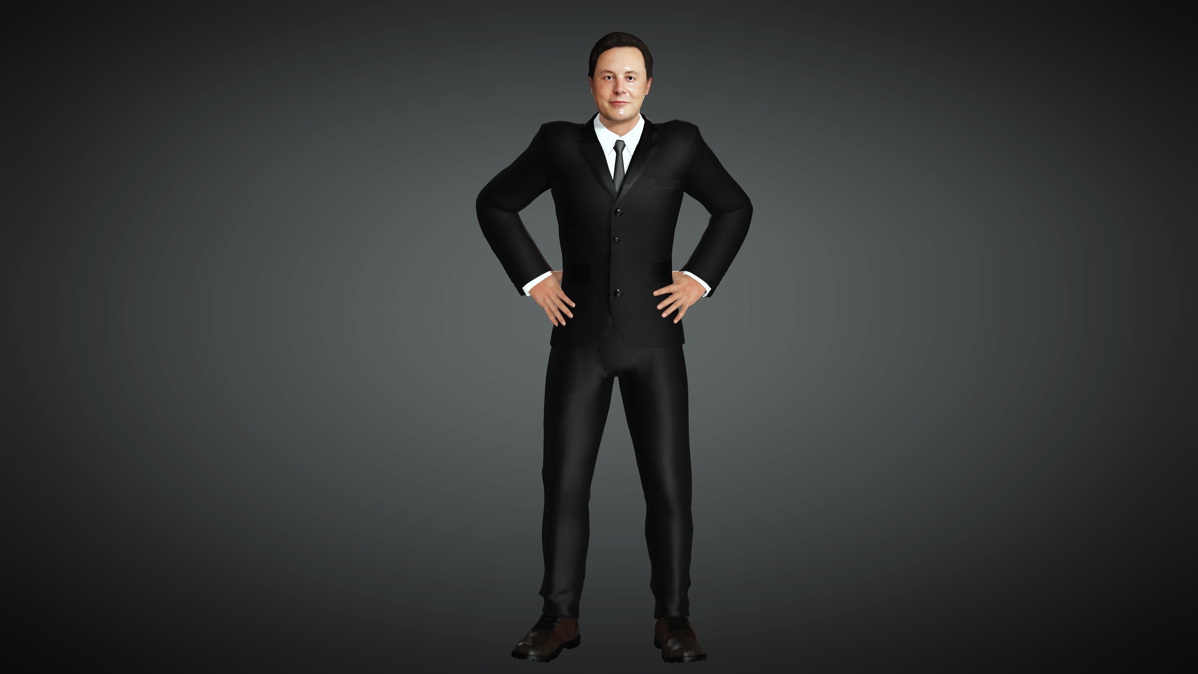 Elon Musk- Realistic Character 3D model 3D model_6