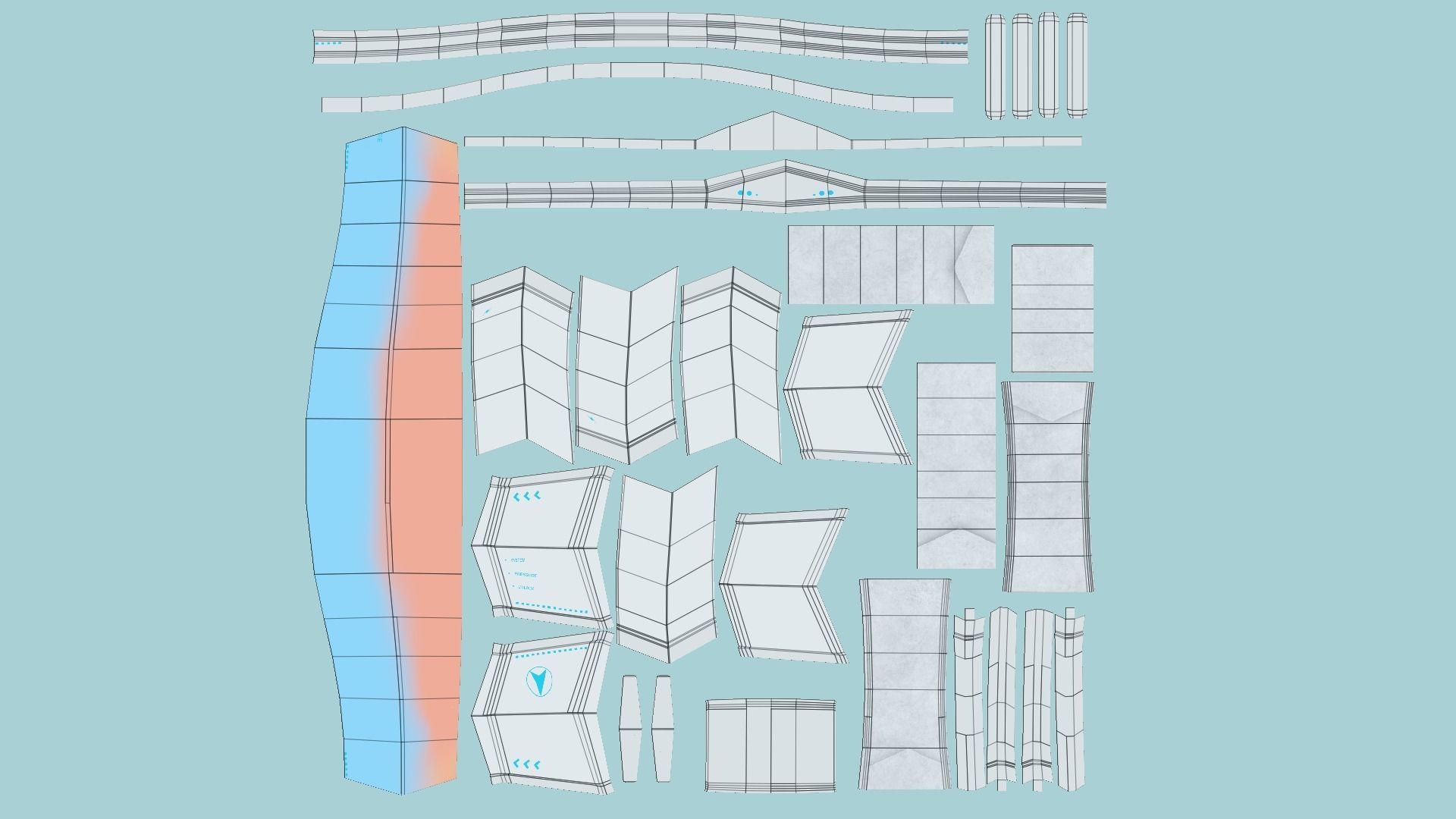 08 SciFi Glasses C Model Collection - Character Design Fashion _65