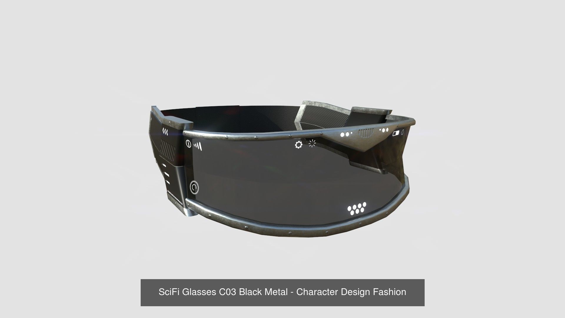 08 SciFi Glasses C Model Collection - Character Design Fashion _3