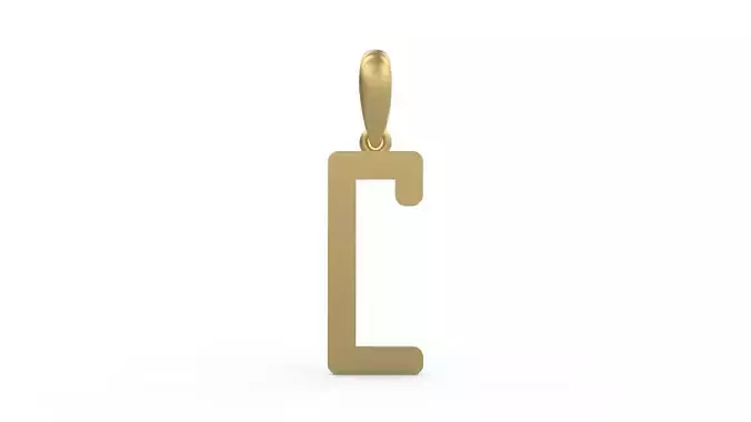 Initial Letters Pendant ANNIHILATION C 3D print model