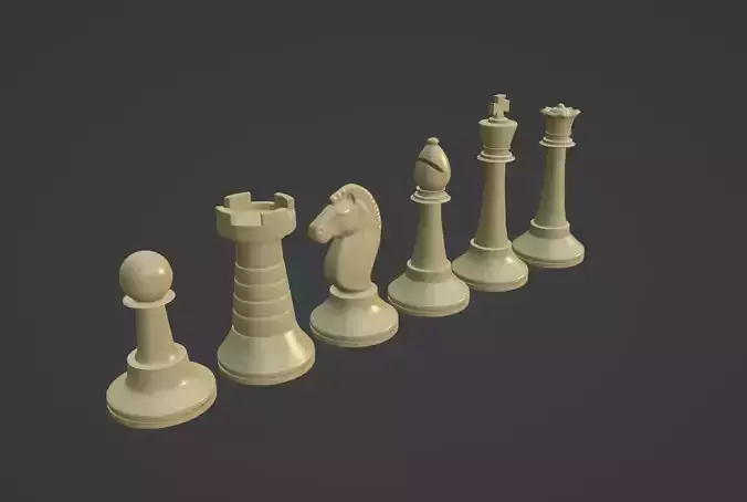 CHESS PIECES 3D model