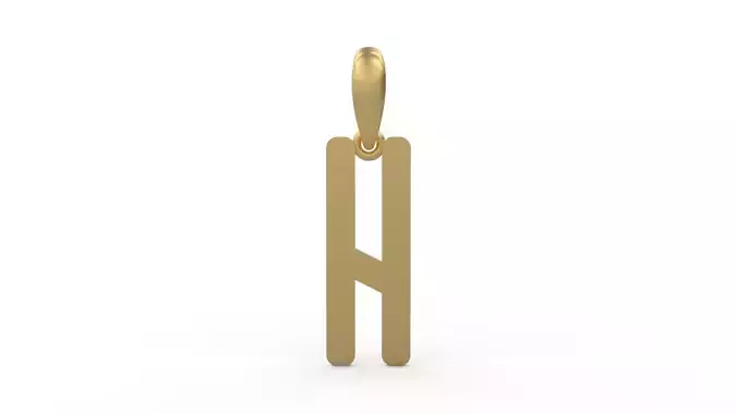 Initial Letters Pendant ANNIHILATION H 3D print model