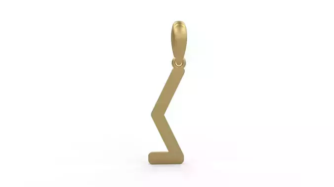 Initial Letters Pendant ANNIHILATION J 3D print model