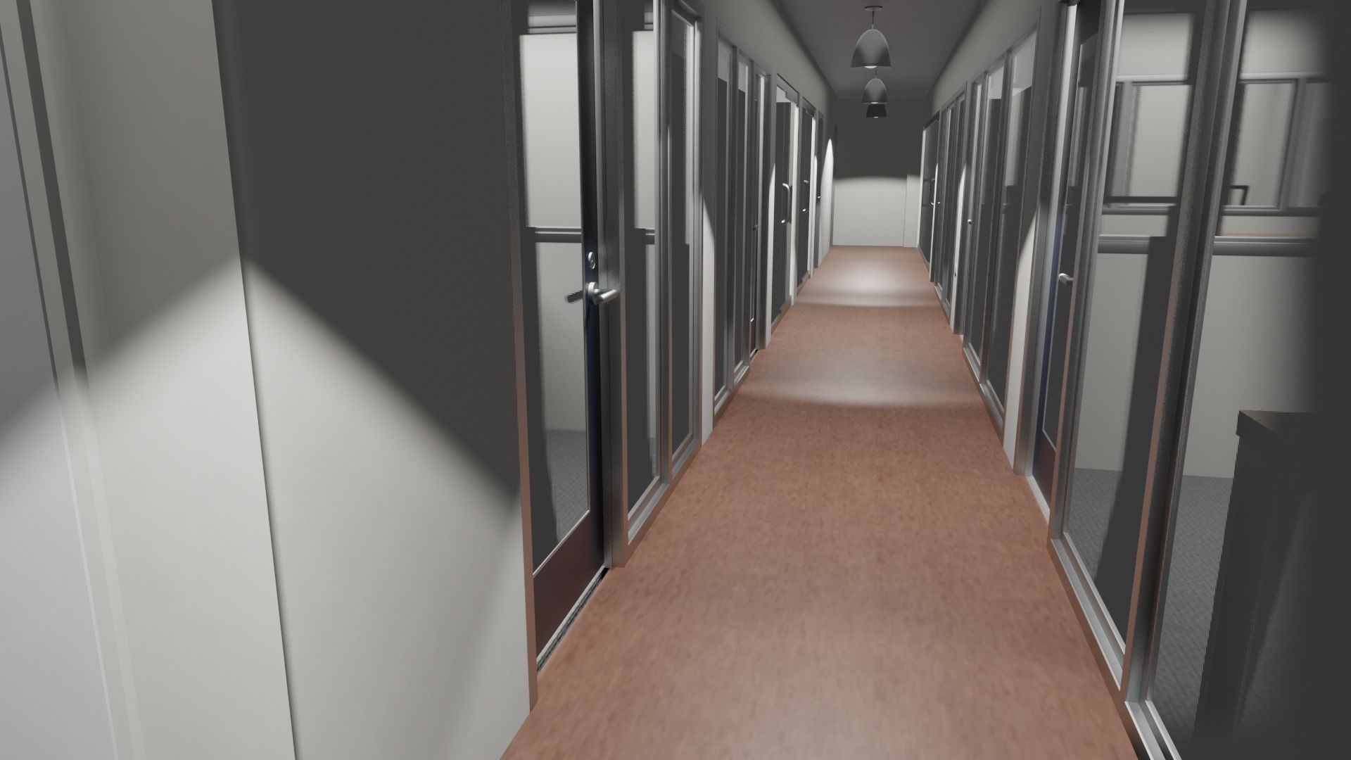 OFFICE FLOOR LOWPOLY AND PBR READY FOR GAMES AND ANIMATIONS Low-poly 3D model_8