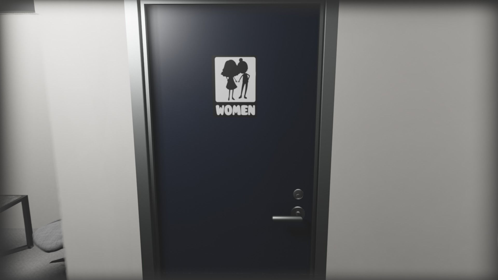 OFFICE FLOOR LOWPOLY AND PBR READY FOR GAMES AND ANIMATIONS Low-poly 3D model_34