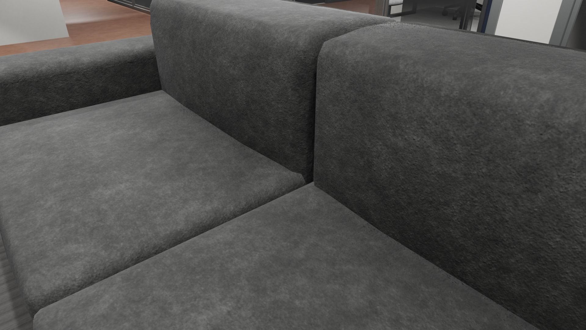 OFFICE FLOOR LOWPOLY AND PBR READY FOR GAMES AND ANIMATIONS Low-poly 3D model_32