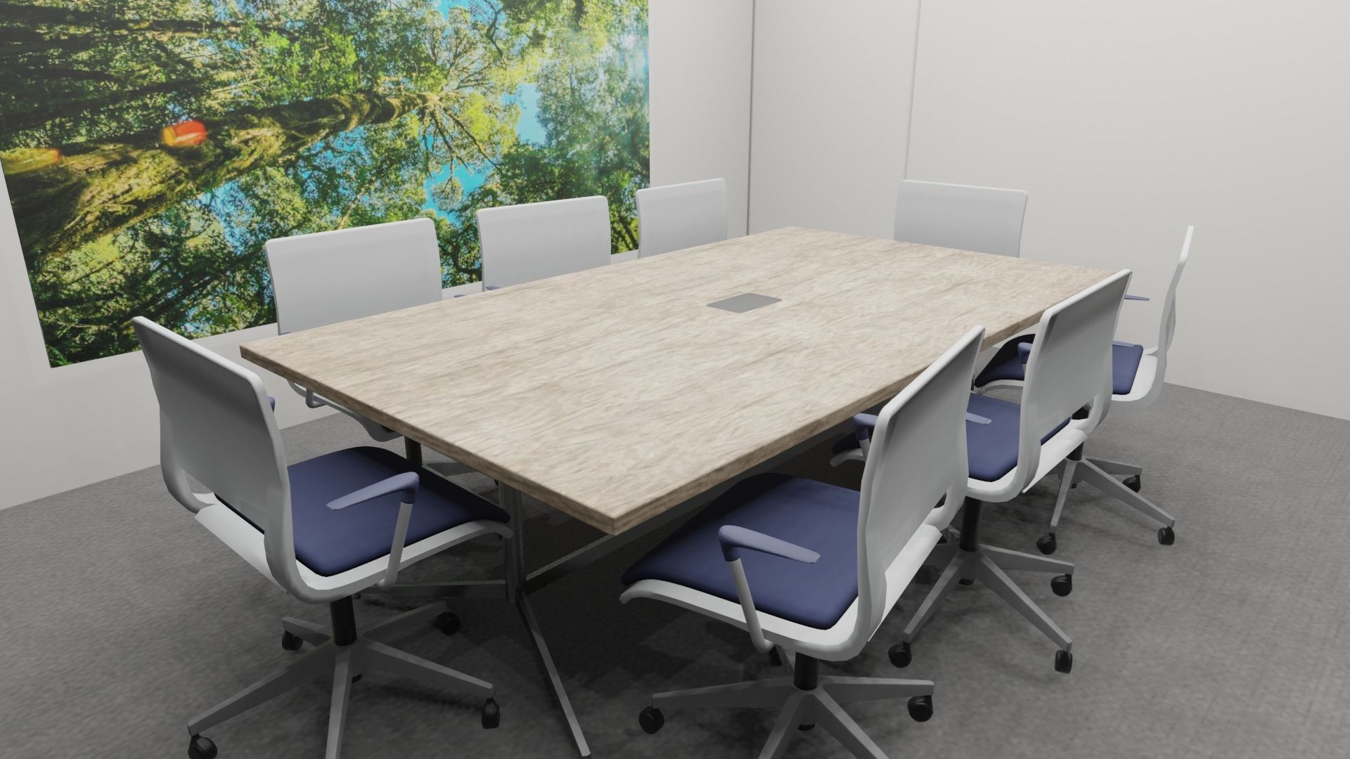 OFFICE FLOOR LOWPOLY AND PBR READY FOR GAMES AND ANIMATIONS Low-poly 3D model_7