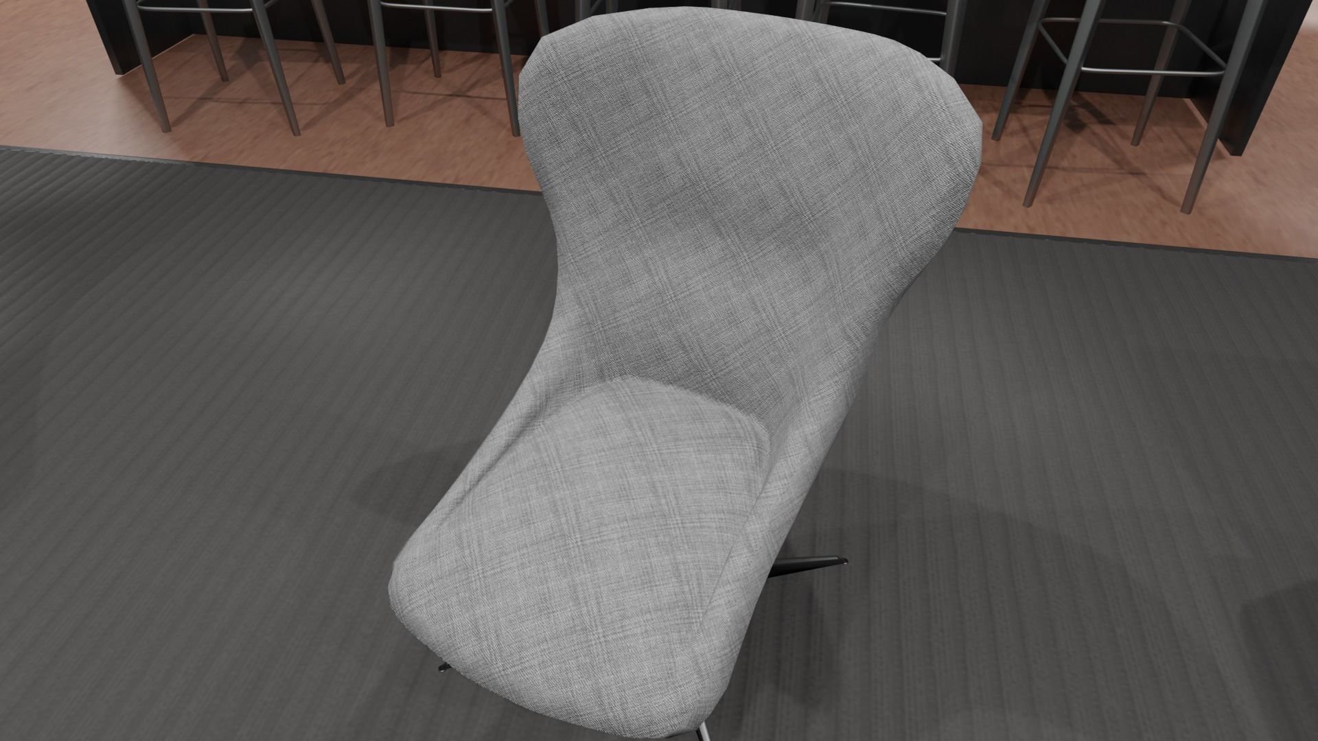 OFFICE FLOOR LOWPOLY AND PBR READY FOR GAMES AND ANIMATIONS Low-poly 3D model_17