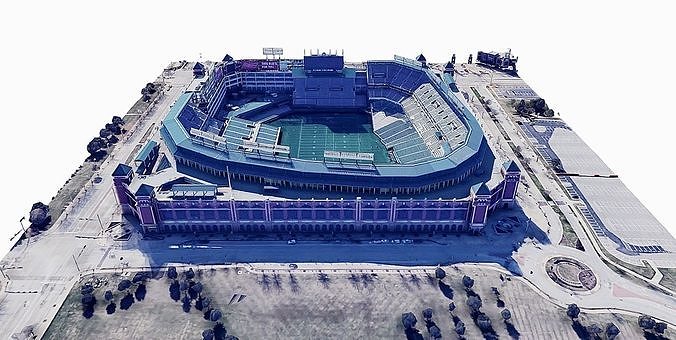 Choctaw Stadium - Texas Rangers Low-poly 3D model 2