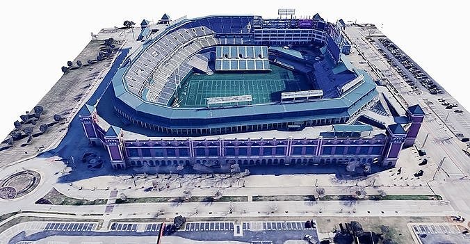 Choctaw Stadium - Texas Rangers Low-poly 3D model 5