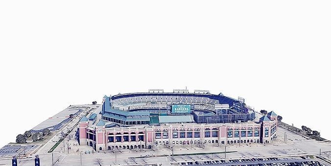 Choctaw Stadium - Texas Rangers Low-poly 3D model 4