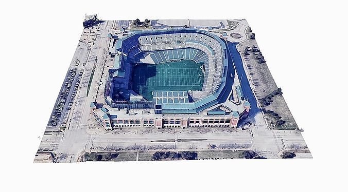 Choctaw Stadium - Texas Rangers Low-poly 3D model 7