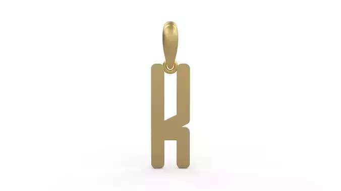 Initial Letters Pendant ANNIHILATION K 3D print model