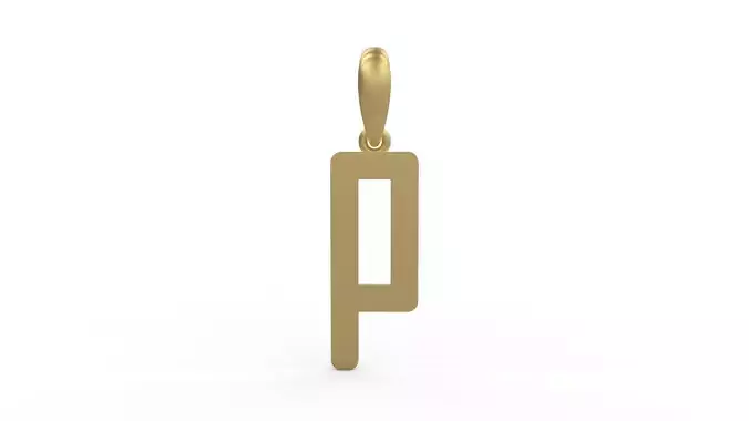 Initial Letters Pendant ANNIHILATION P 3D print model