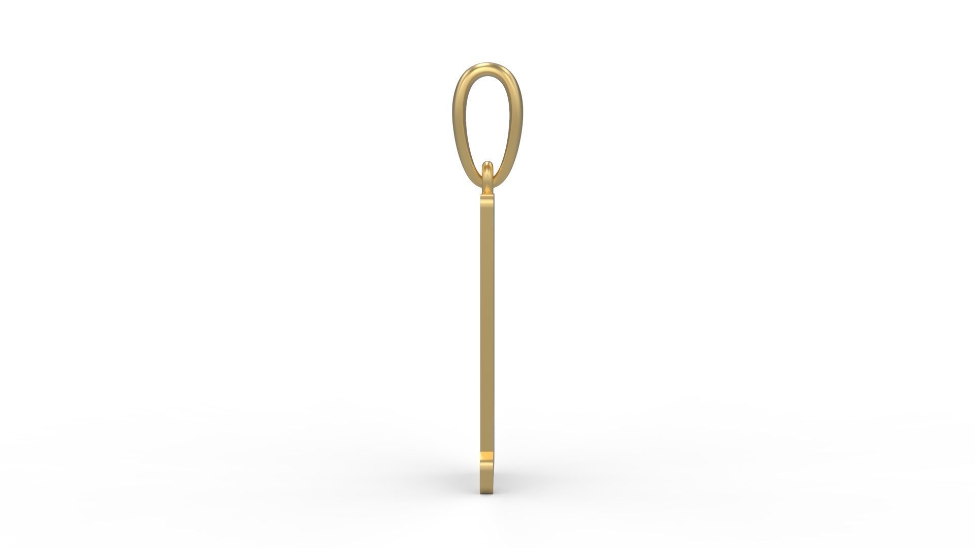 Initial Letters Pendant ANNIHILATION Q 3D print model_2