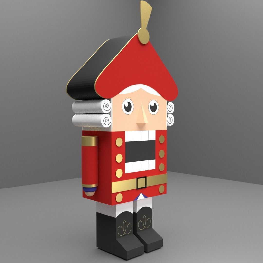 nutcracker free 3D model CGTrader