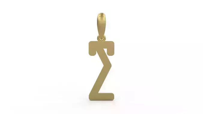 Initial Letters Pendant ANNIHILATION T 3D print model