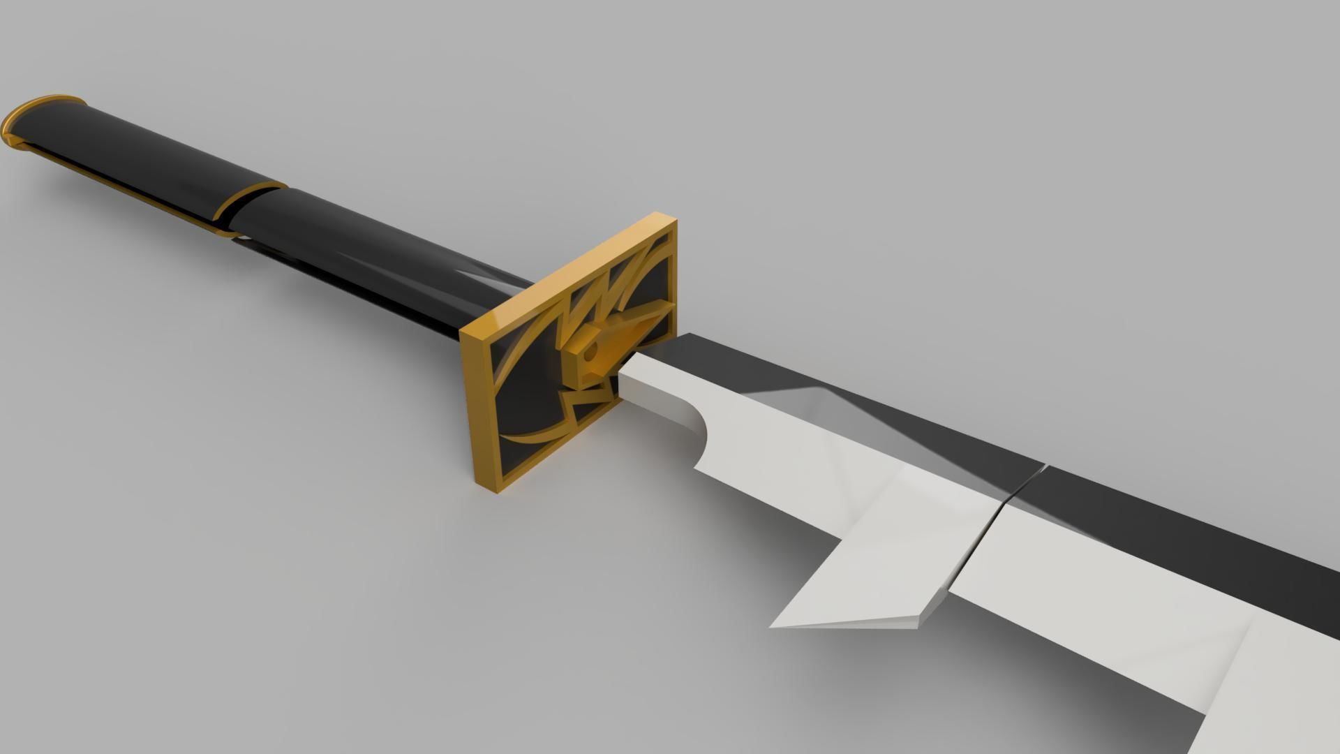 BLEACH EXTENTABLE ZABIMARU 3D print model_2