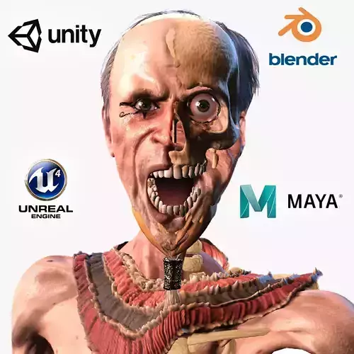 The Mummy  High quality character full Rigged and Animated 