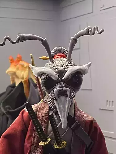 Custom Head - Pai Mei Master Insect Assassin