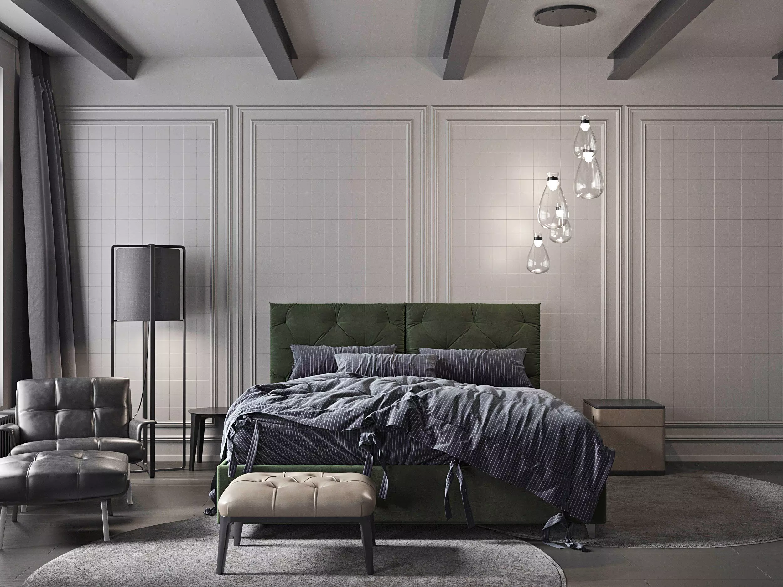 Full Modern interior 3D model 3D model_0