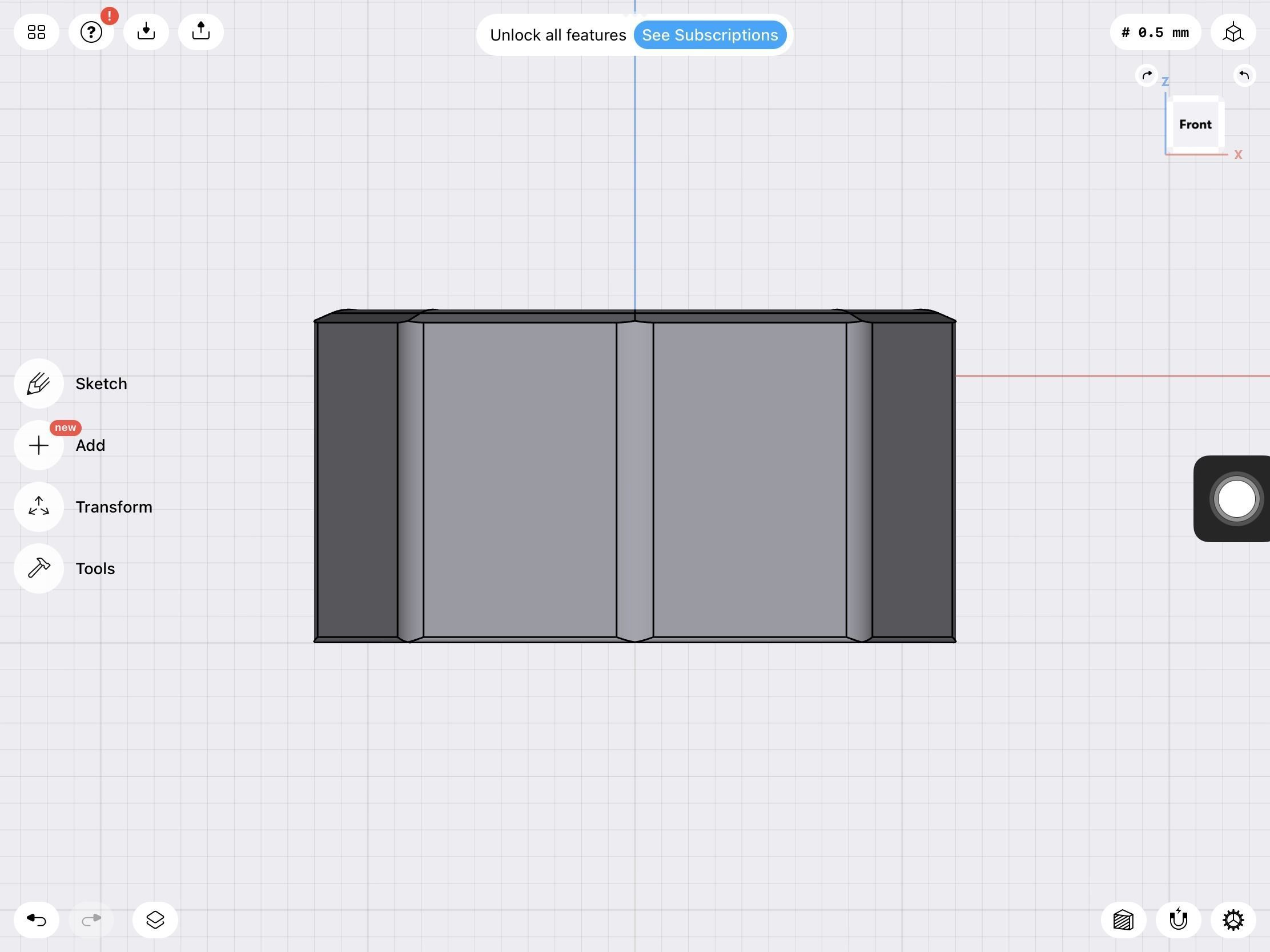 10 mm hexagon bezel setting 3D print model_2