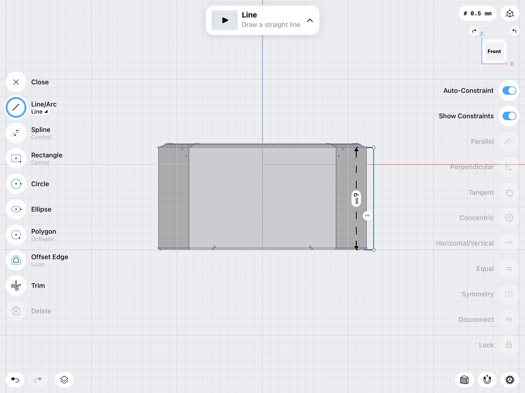 10 mm hexagon bezel setting 3D print model_8
